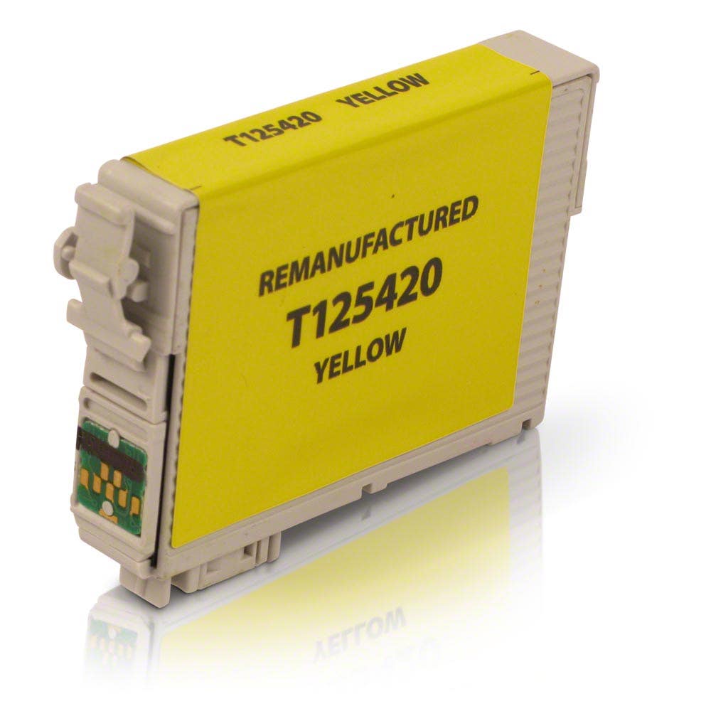 Epson 125 Yellow (T125420) Remanufactured Ink Cartridge
